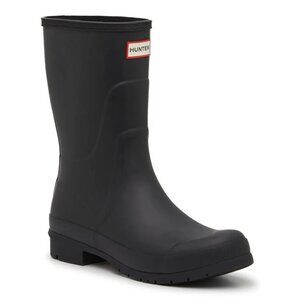 HUNTER Black Liberty Rain Boot Wellies - Women's Size 10 NWT